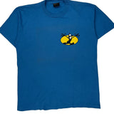 Single Stitch Looney Tunes Changes Cartoon T-Shirt - Large Blue Cotton