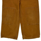 Age 4 Carhartt Double Knee Overalls - XS Brown Cotton