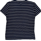 Polo By Ralph Lauren Striped T-Shirt - Medium Blue Cotton
