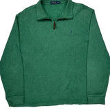 Polo By Ralph Lauren 1/4 Zip - 2XL Green Cotton