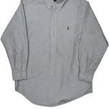 Yarmouth Ralph Lauren Striped Shirt - Medium Blue Cotton