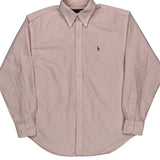 Ralph Lauren Striped Shirt - Large Red Cotton