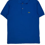 Lacoste Polo Shirt - Small Blue Cotton
