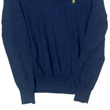 Polo By Ralph Lauren Slim Fit Sweater - Small Blue Merino Wool