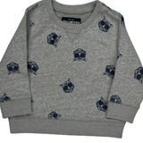 Age 18 Months Oshkosh Graphic Long Sleeve T-Shirt - 2XS Gray Cotton
