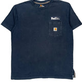 Fedex Carhartt T-Shirt - XL Blue Cotton