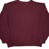 Tommy Hilfiger Spellout Sweatshirt - XL Burgundy Cotton Blend