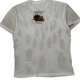 Harley Davidson Graphic T-Shirt - Medium White Cotton