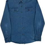 Wrangler Denim Shirt - Medium Blue Cotton
