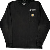 Carhartt Long Sleeve T-Shirt - Medium Black Cotton