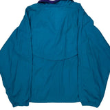 Reebok Windbreaker - Large Blue Nylon