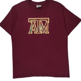 Texas A&M Wolf College T-Shirt - XL Burgundy Cotton