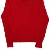 Ralph Lauren Sport Sweater - Large Red Cotton
