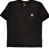 Carhartt T-Shirt - Medium Black Cotton