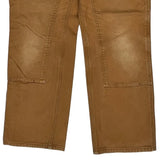 Carhartt Double Knee Carpenter Trousers - 32W 30L Brown Cotton