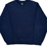 Fruit Of The Loom Sweatshirt - Medium Navy Cotton