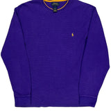 Polo By Ralph Lauren Long Sleeve T-Shirt - XL Purple Cotton