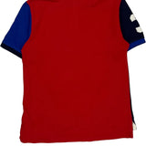 Age 10-12 Polo By Ralph Lauren Graphic Polo Shirt - Large Blue Cotton