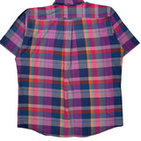 Gant Checked Short Sleeve Shirt - Large Multicoloured Cotton Blend