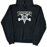 Skate And Destroy Thrasher Graphic Hoodie - Small Black Cotton