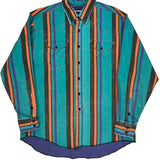 Wrangler Striped Shirt - XL Multicoloured Cotton