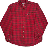 Carhartt Checked Flannel Shirt - XL Red Cotton