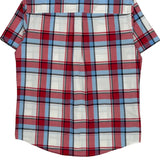 Tommy Hilfiger Checked Short Sleeve Shirt - XL Blue Cotton