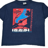 Single Stitch Toronto Blue Jays The Game Graphic T-Shirt - XL Blue Cotton