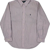 Ralph Lauren Striped Shirt - XL Blue Cotton