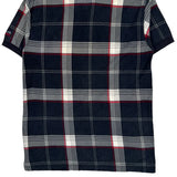 Chaps Ralph Lauren Checked Polo Shirt - Medium Navy Cotton