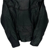 Unik Motorcycle Leather Jacket - Small Black Leather