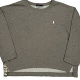 Polo By Ralph Lauren Sweatshirt - Large Gray Cotton