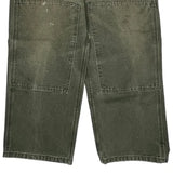 Carhartt Double Knee Overalls - 34W 30L Green Cotton