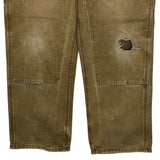 Carhartt Double Knee Carpenter Pants - 34W 28L Brown Cotton