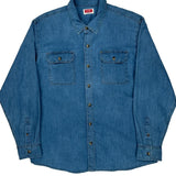 Wrangler Denim Shirt - XL Blue Denim