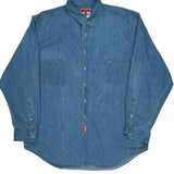 Marlboro Denim Shirt - XL Blue Cotton