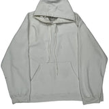 Nike Centre Swoosh Hoodie - 2XL White Cotton