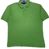 Tommy Hilfiger Polo Shirt - Large Green Cotton