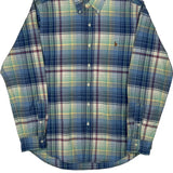 Ralph Lauren Checked Shirt - Medium Blue Cotton