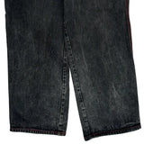Webs Contrast Stitch Carpenter Jeans - 33W 31L Black Cotton