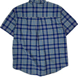 Chaps Ralph Lauren Checked Short Sleeve Shirt - Large Yellow Cotton