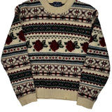 Woolrich Christmas Sweater - Medium Green Wool