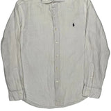 Polo By Ralph Lauren Shirt - Large White Linen