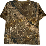 Mountain Ridge Camo T-Shirt - Medium Khaki Cotton