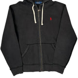 Polo By Ralph Lauren Hoodie - Medium Black Cotton