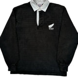 New Zealand Rugby Unbranded Rugby Shirt - Medium Black Cotton