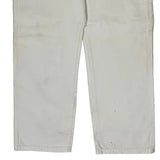 Dickies Double Knee Carpenter Trousers - 36W 30L White Cotton