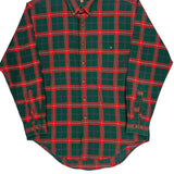 Chaps Ralph Lauren Checked Shirt - Medium Green Cotton