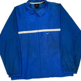 Nike Windbreaker - Large Blue Polyester