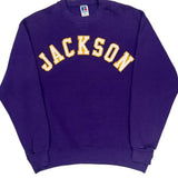 Made In USA Russell Athletic College Sweatshirt - XL Purple Cotton